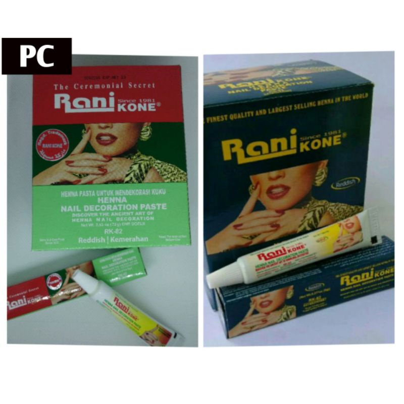 Pacar Kuku Rani Nail Henna Hena Original