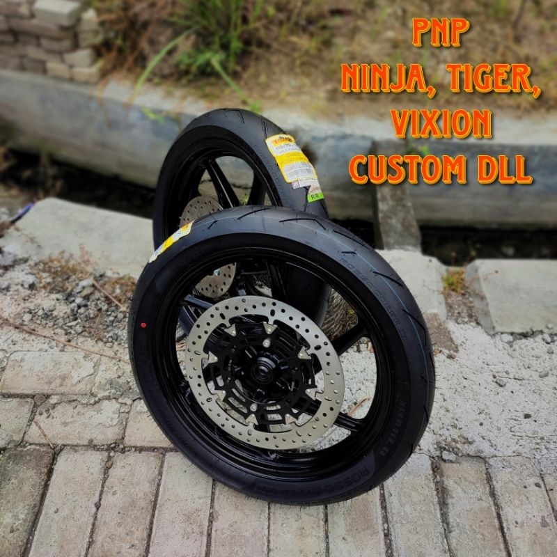 VELG SET PNP NINJA, TIGER DAN CUSTOM DOBEL DISC