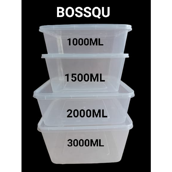 Thinwall DM / Kotak Makan 1500ML (SQ /SQUARE)