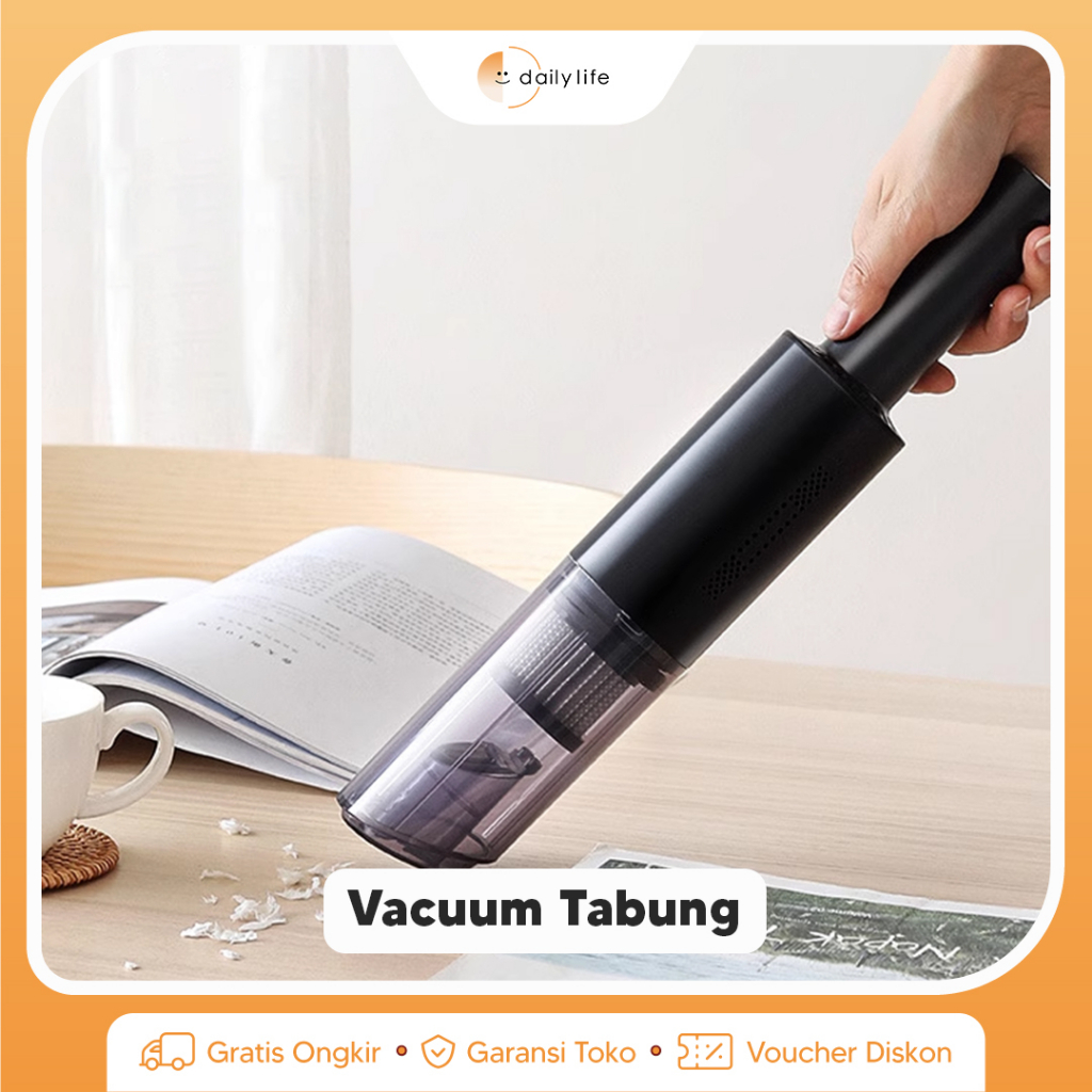 Vacuum Cleaner Rockect Penyedot Debu Portable 2000 mAh Kapasitas Pembuangan Sampah Besar - Dailylifeid