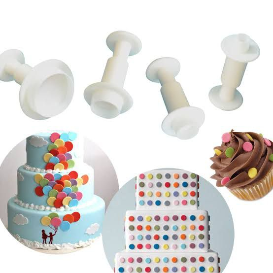 CETAKAN FONDANT PLUNGER BULAT ARTCLAY DEKORASI CAKE