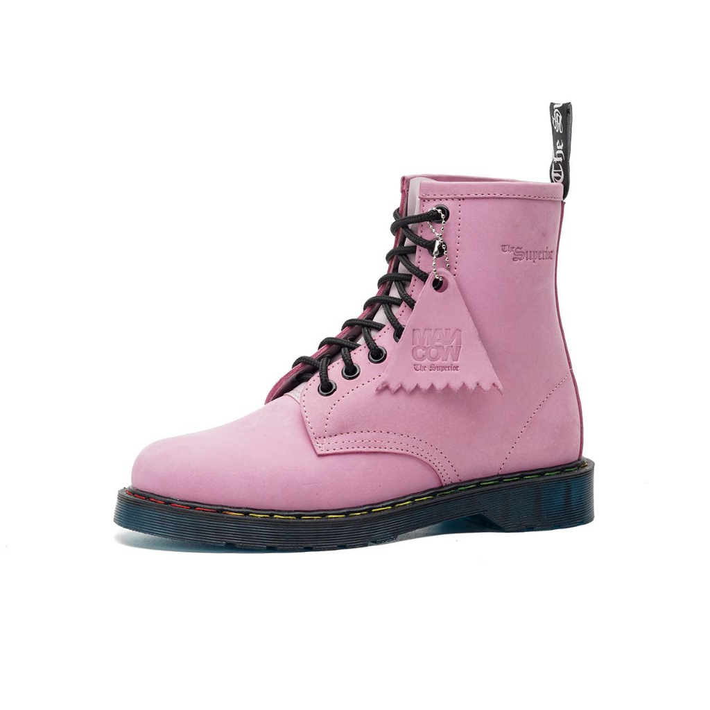 MANCOW x HOAX High Boots Crazy Horse Pink Sepatu Formal Pria Wanita Original Kulit Asli