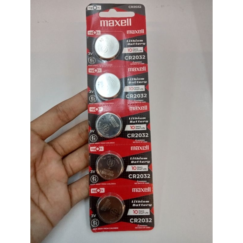 Baterai Panasonic CR2032 Ori Baterai Kalkulator Jam Timbangan Digital 3V Lithium Battery harga per pcs 1 strip 5 pcs