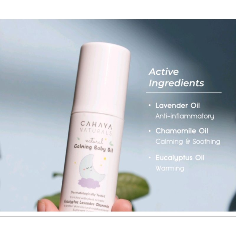 Cahaya Naturals Calming Baby Oil 60ml || Minyak Penghangat Tubuh