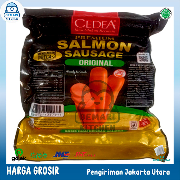 CEDEA PREMIUM SALMON SAUSAGE 390 GRAM