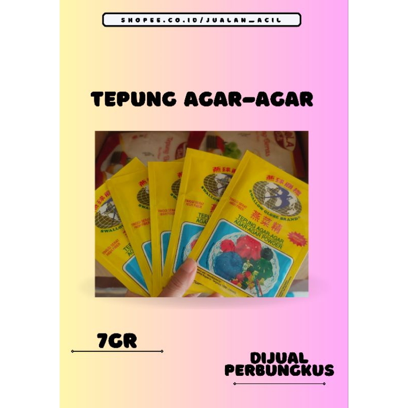 

Tepung agar-agar swallow 7gr