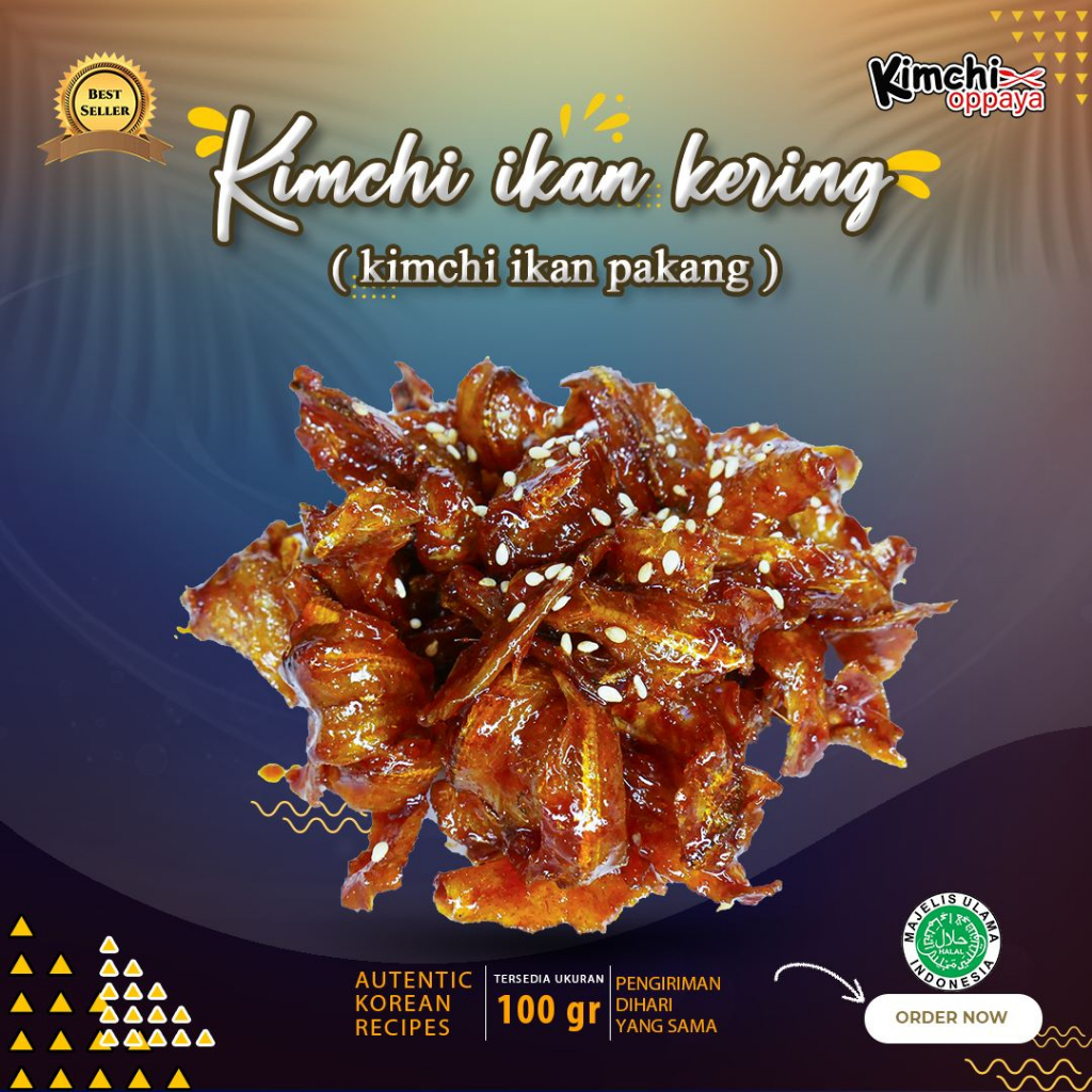 

Kimchi Myeolchi Bokkeum / Kimchi Ikan Kering Sidedish Korea Halal