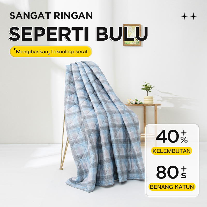 Selimut Bedcover Aesthetic Motif Simple Ukuran 120 Ukuran 160 dan 180