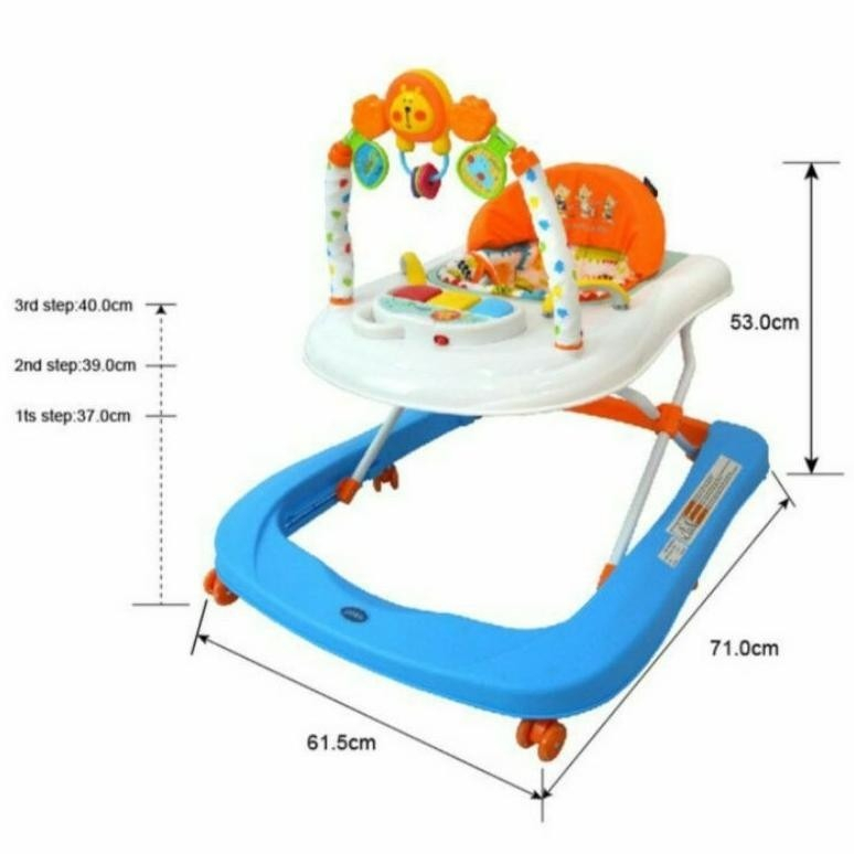 Baby Walker Friend Forever Pliko 2058 Walker and Step mainan belajar jalan baby walker