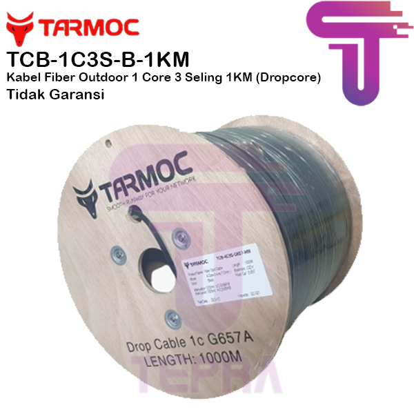 Tarmoc Dropcore Cable FO 1 CORE 3 SELING 1000m | Kabel FO Drop Core 1 Core 3 Sling SM