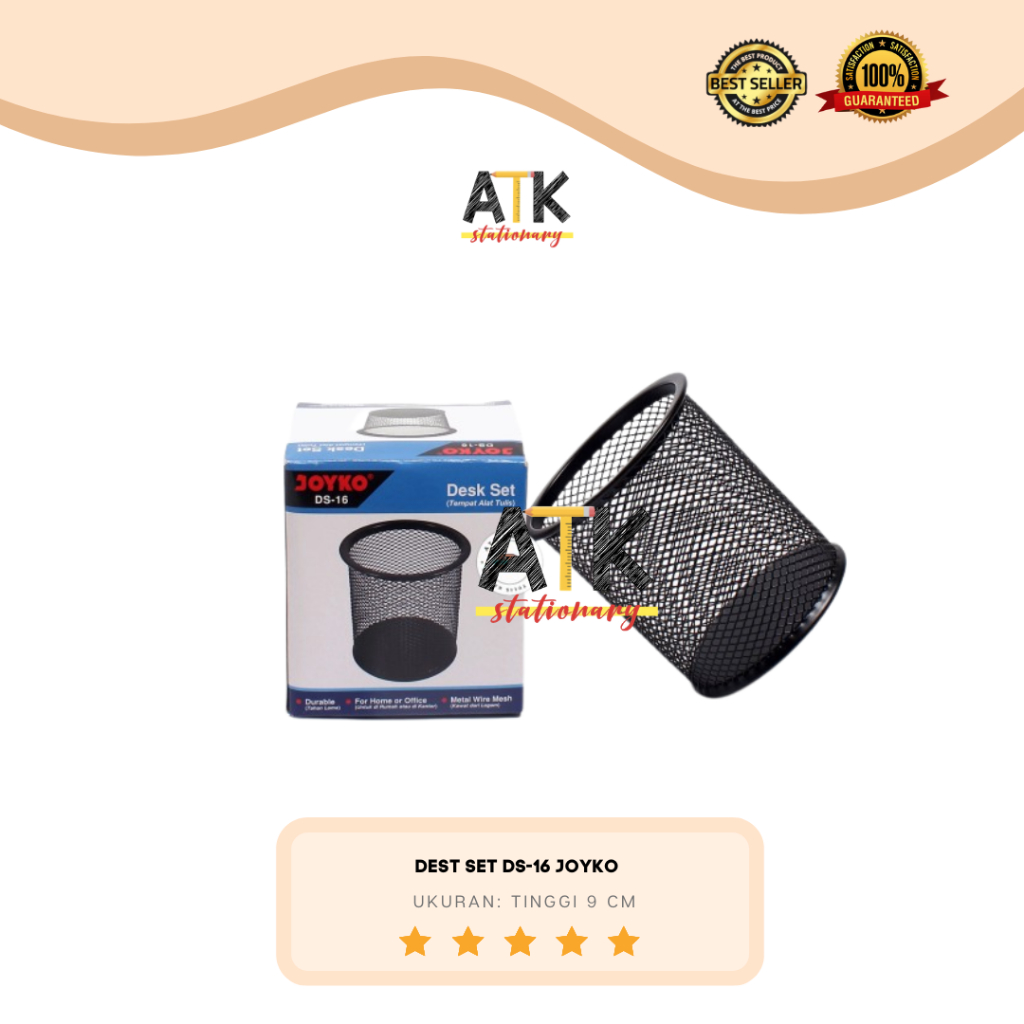 

Joyko Desk Set Pulpen DS 16 / Tempat Pena Pensil DS16 / Tempat Jaring Jala atk