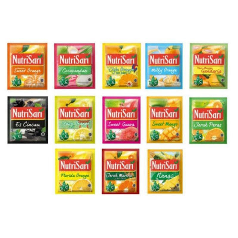 

NUTRIFOOD Nutrisari All Varian HARGA 1 Renteng isi 10 pcs Baby mpasi