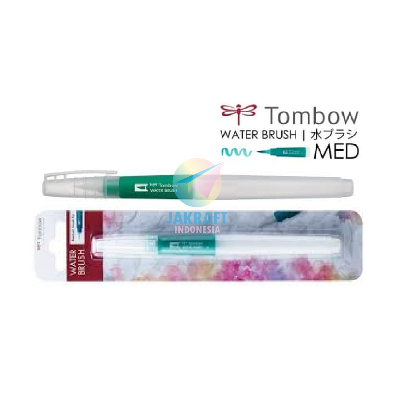 

(1 Pcs) TOMBOW Water Color Brush Medium / Med Tip Kuas Lukis Watercolor Cat Air Otomatis WB-ME