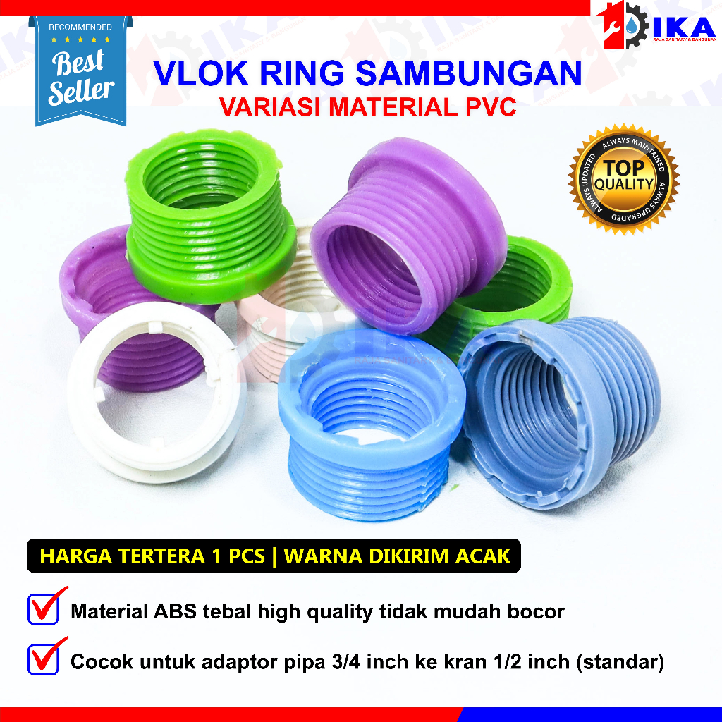 Verlop Ring Stainles 1/2 x 3/4  vring vsock Oversock Verlup Verlop Ring Stainles 1/2 x 3/4 - Vring Stainless Original SUS 304 - 1/2 Vlok RingHot /Volk Ring Kran Plastik 1/2 ke 3/4 - High Quality