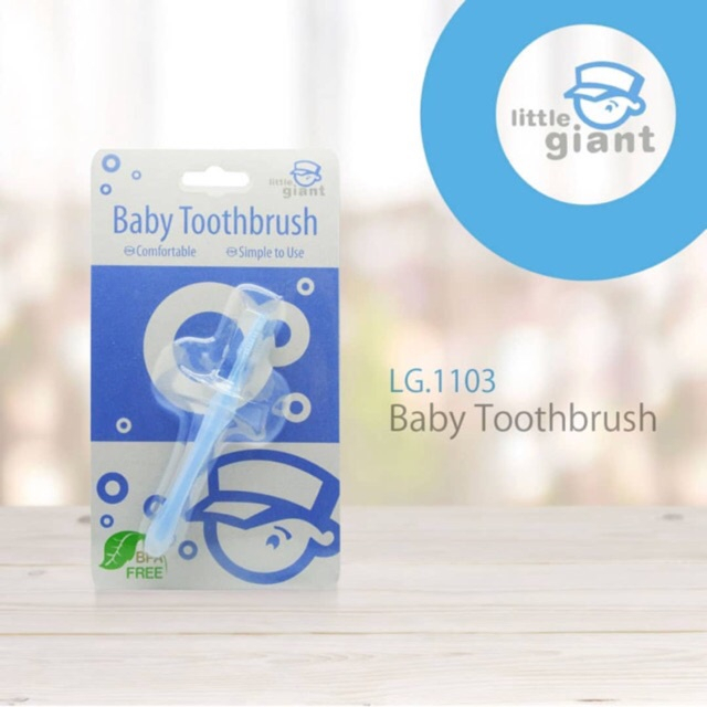 Little Giant LG.1103 Silicone Tooth &amp; Gum Brush - Sikat gigi / Sikat Lidah Bayi