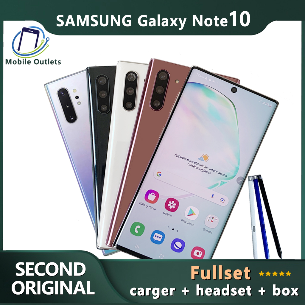 Samsung Galaxy Note10 5G  Handphone second original Mulus 99% seperti baru  no refundbish 256GB hp s