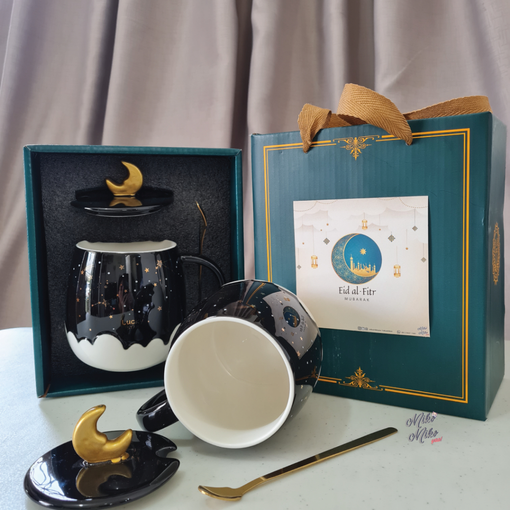 Mug / Gelas Set Keramik Hampers Gift Box Cangkir kopi teh tutup nordic premium