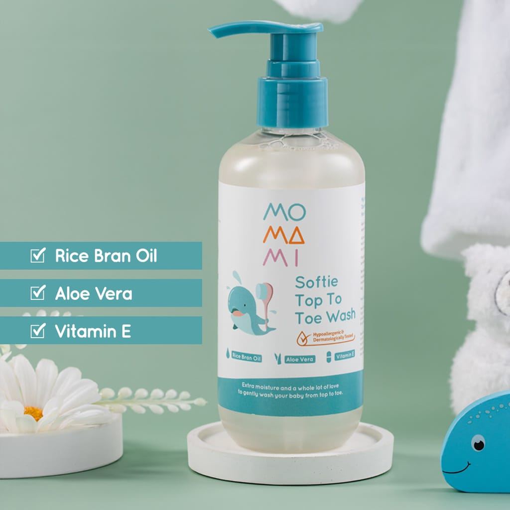 Momami Softie Top To Toe Wash 235ml - Sabun Shampoo Bayi