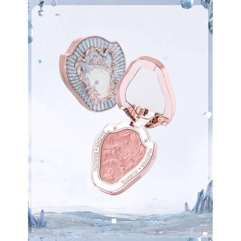 Flower Knows Unicorn Embossed Blush