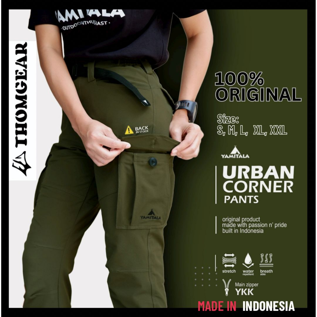 Celana Hiking Gunung Wanita Yamitala URBAN Pants Outdoor Panjang Ukuran S Jumbo Cargo Thomgear Paiton Probolinggo