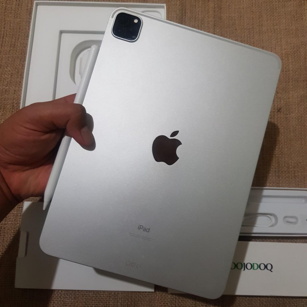Apple iPad PRO M1 2021 11 Inchi 128GB Cell - SILVER (Second 1 Bulan)
