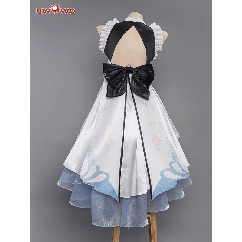 ready stock uwowo maid lumine costum cosplay