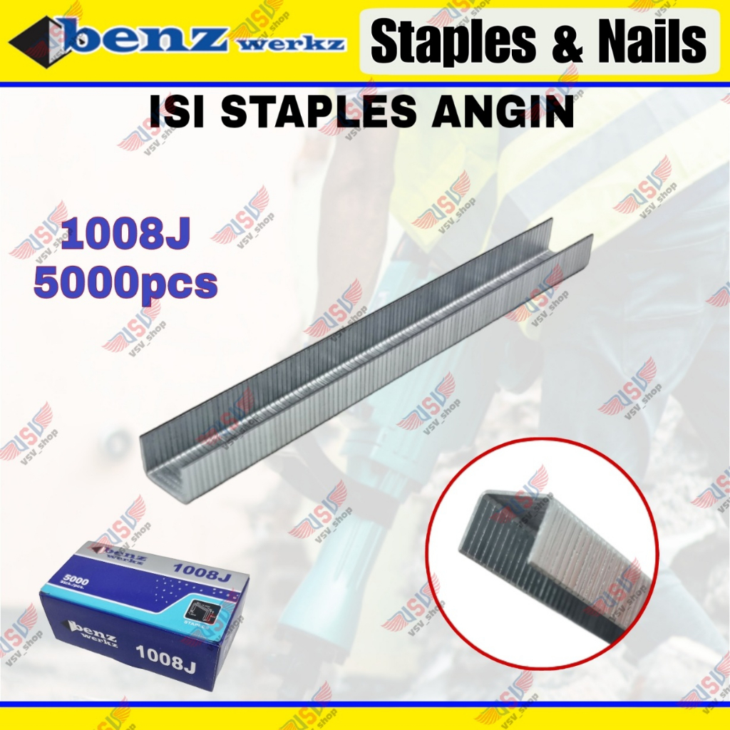 ISI Staples Angin 1008J Air Nailer 1008 J Isi Paku tembak Staples