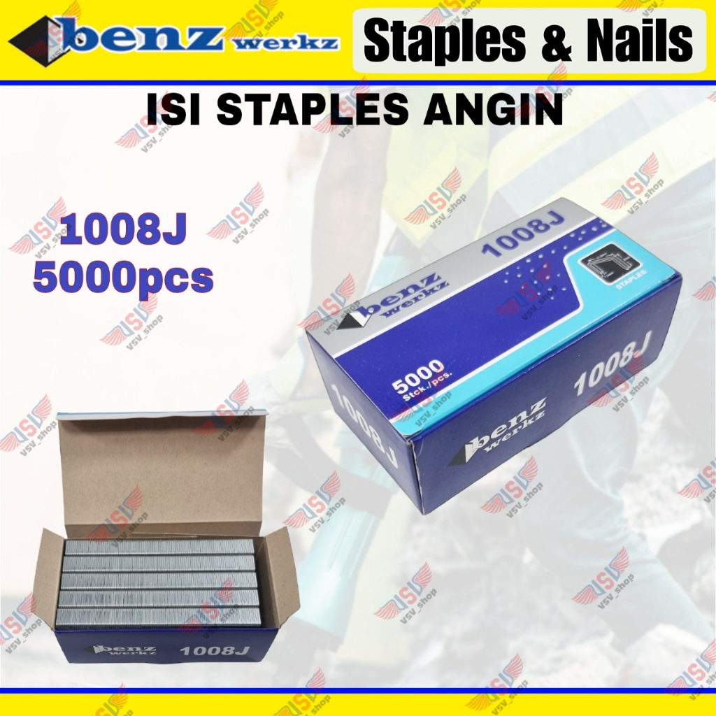 ISI Staples Angin 1008J Air Nailer 1008 J Isi Paku tembak Staples