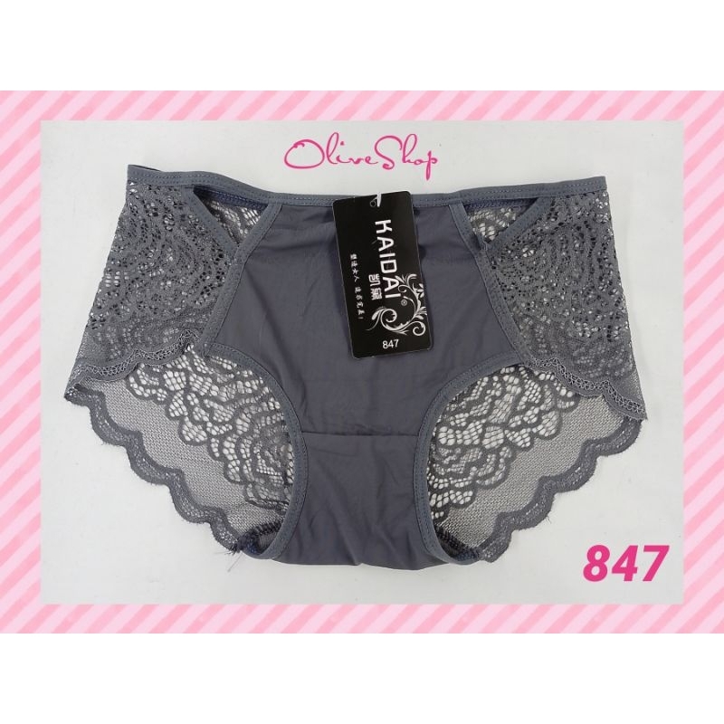 OliveShop ❤ CD Celana Dalam Kaidai Renda Seksi Elegan Mewah Nyaman Dipakai Murah Kode 847 B40