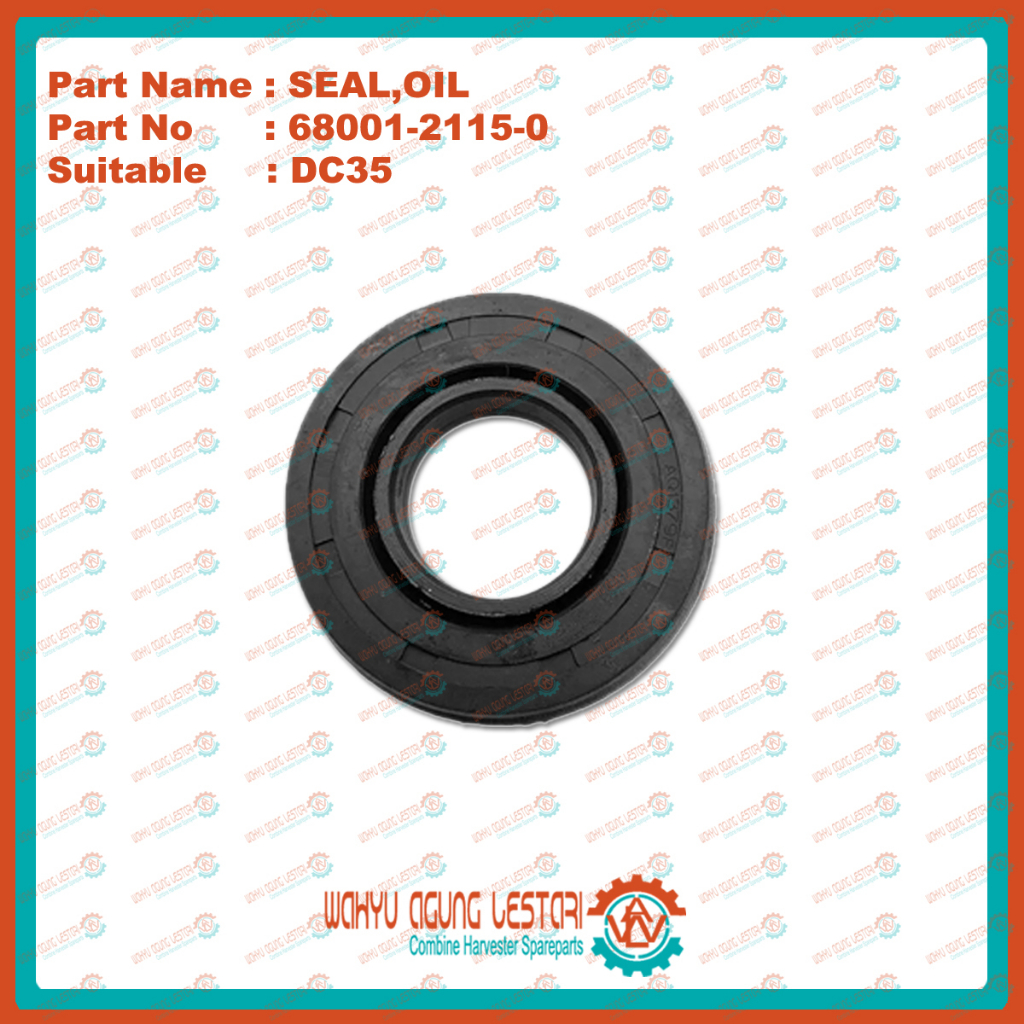 Oil Seal,seal, oil, DC 35,DC35,Combine Harvester,Combine harvester DC 35,onderdil,spear part,Kubota
