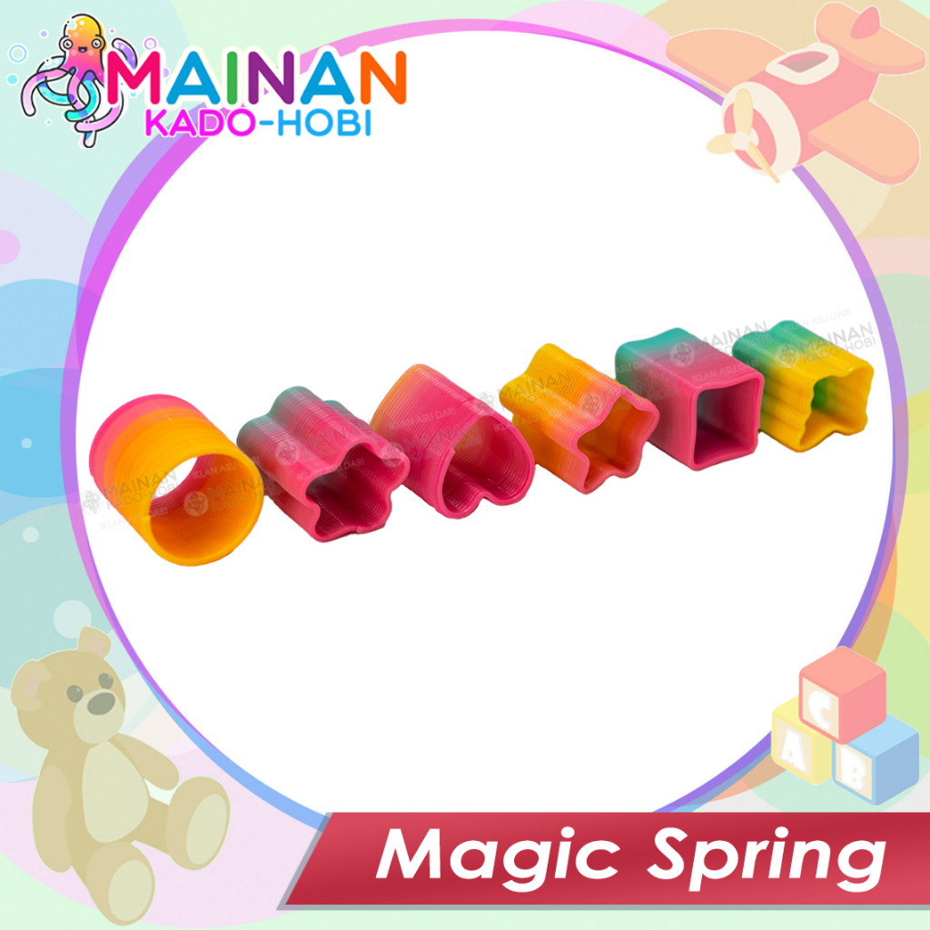 MAINAN MOTORIK SENSORIK ANAK MAGIC SPRING SLINKY KARAKTER