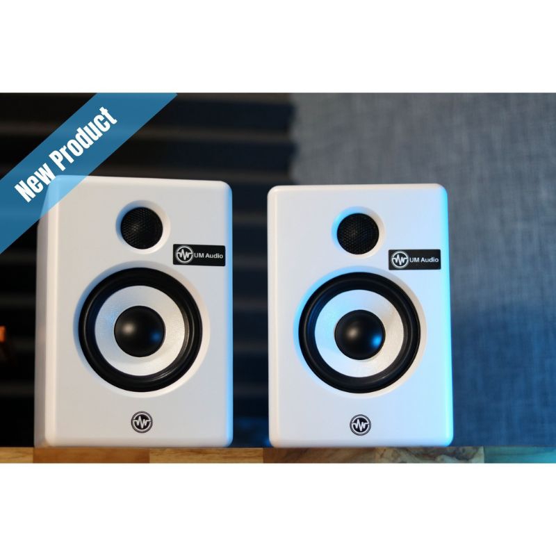 UM5K MKV Putih Sepasang  Aktif Pasif Speaker Recording Original UM Audio Indonesia