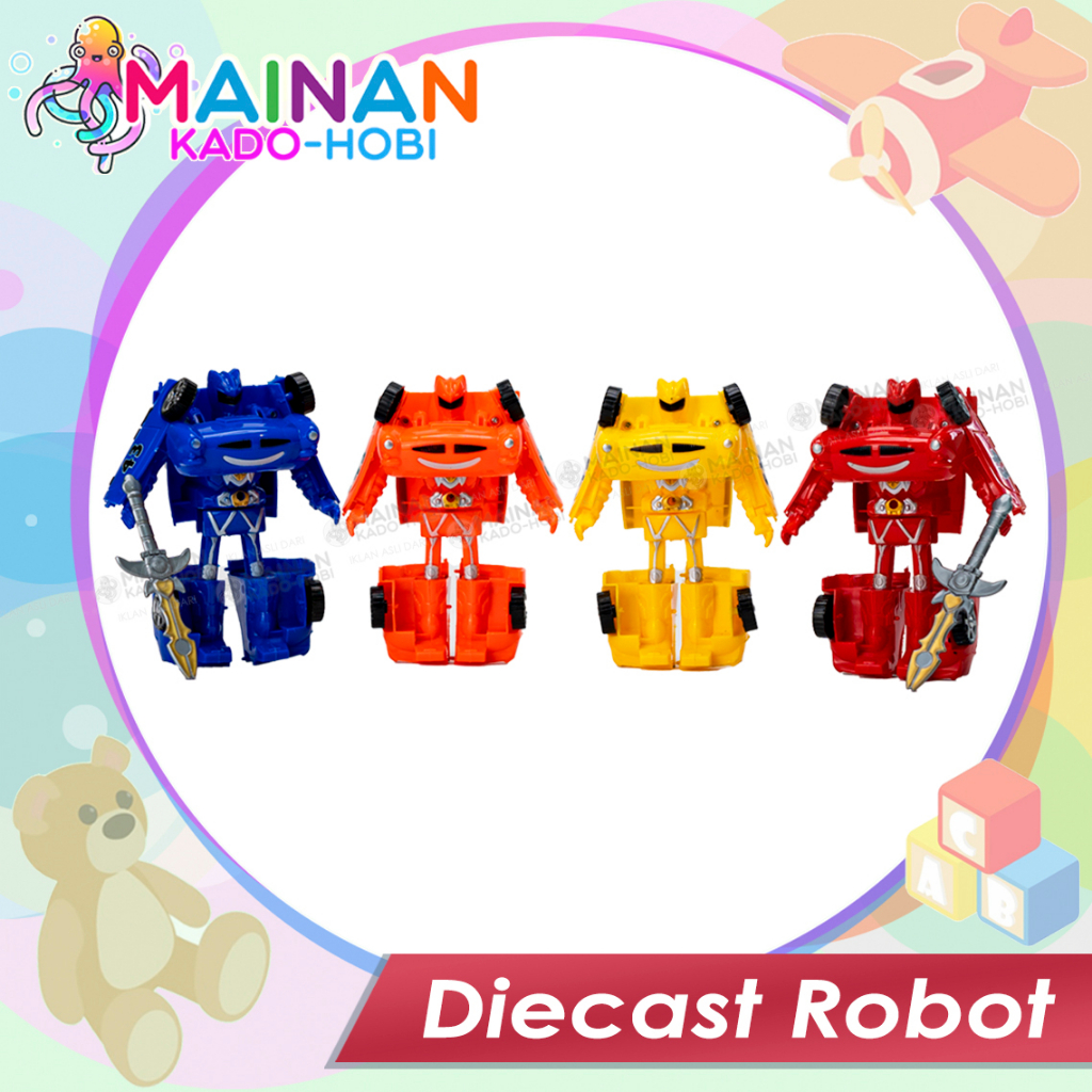 HADIAH KOLEKSI MAINAN ANAK ROBOT TRANSFORM DIECAST CAR MOBIL VANGUARD