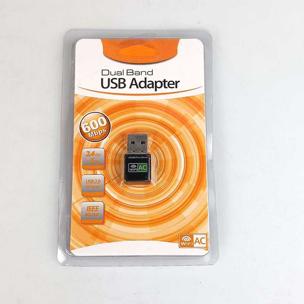 USB Adapter DualBand Wireless 600Mbps Usb Wifi Dongle Penangkap Sinyal WiFi For Laptop PC - 802.11N
