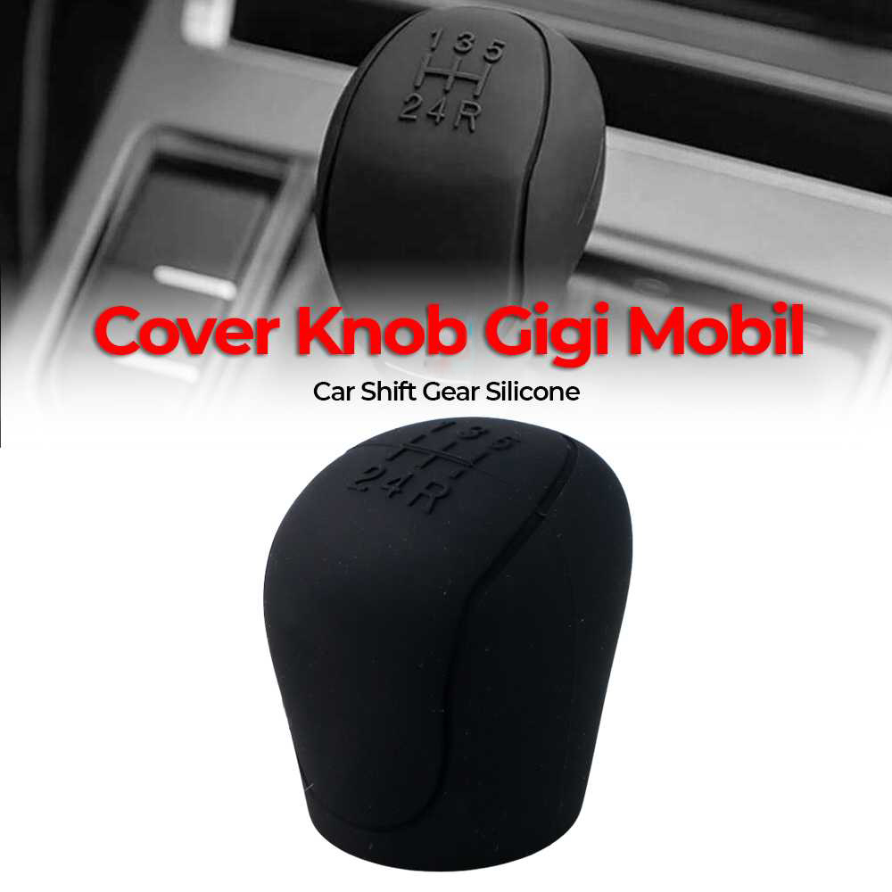 Cover Knob Gigi Mobil Car Shift Gear Silicone - V72 - Black