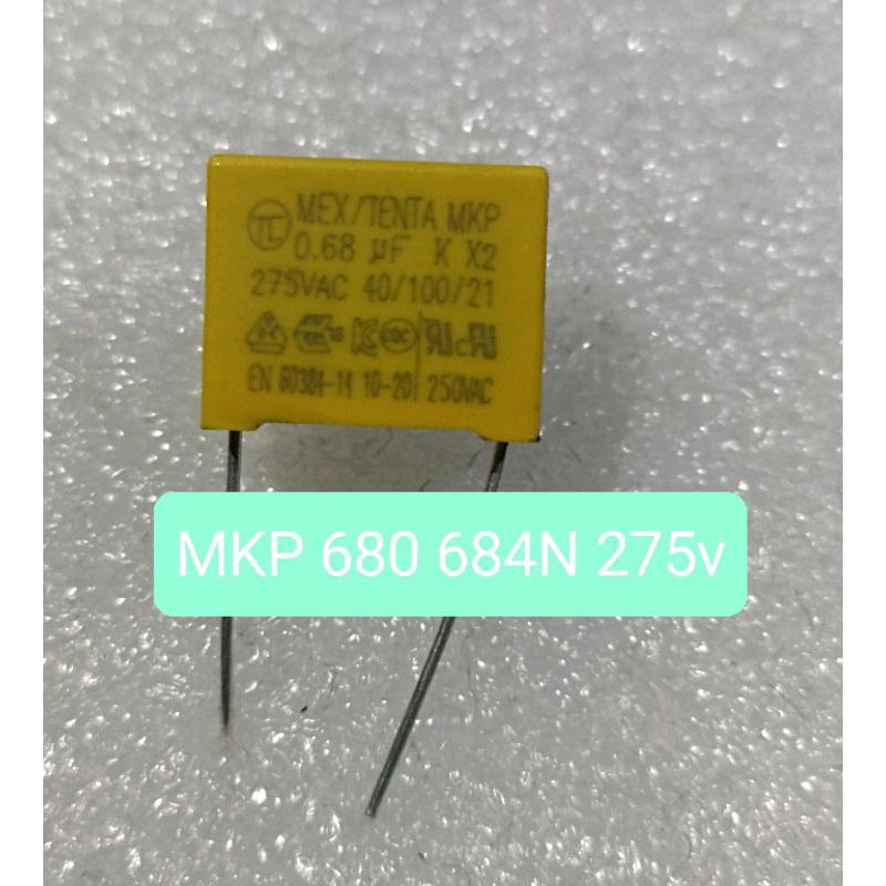 KAPASITOR MKP 0.68UF 275V MKP 684 680N 275V MKM MKP MKT 684 TENTA