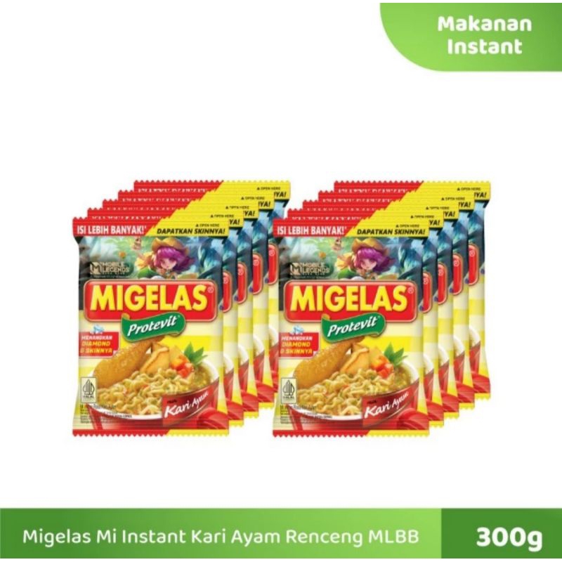 Mi Gelas Mi Instan Kari Ayam Renceng MLBB