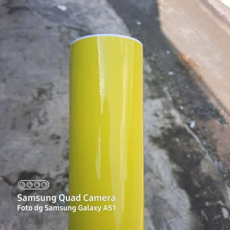 skolet sticker warna kuning lemon glosy sticker motor