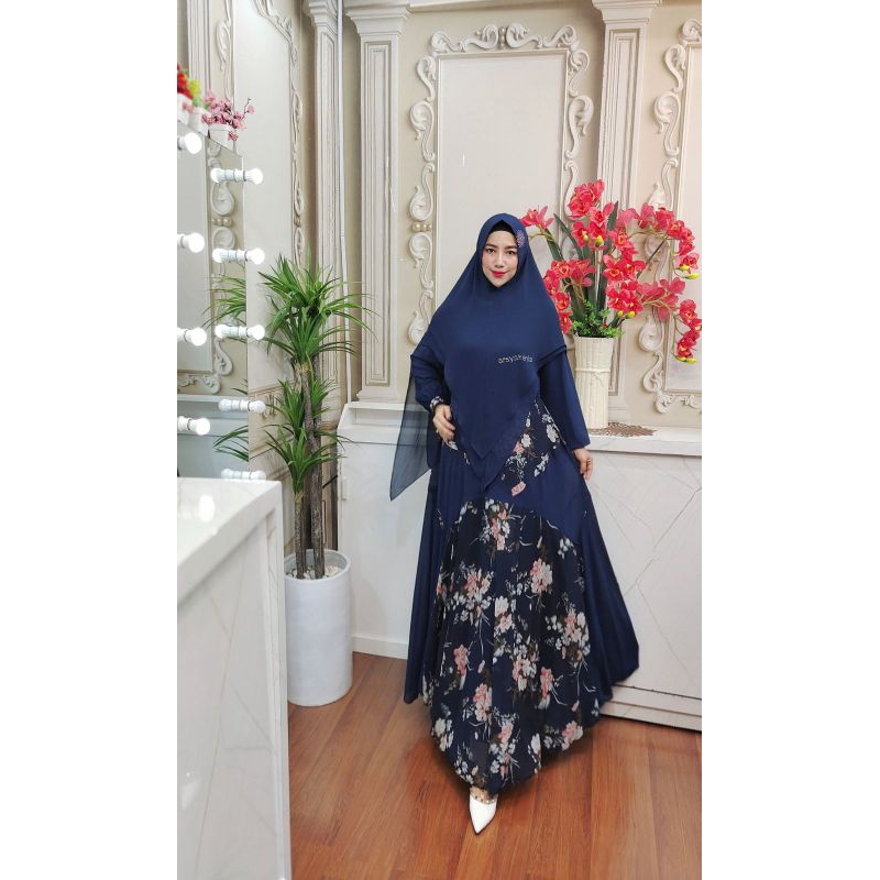 Set Syar'i Gamis Lebaran Ayana Syar'i Ori