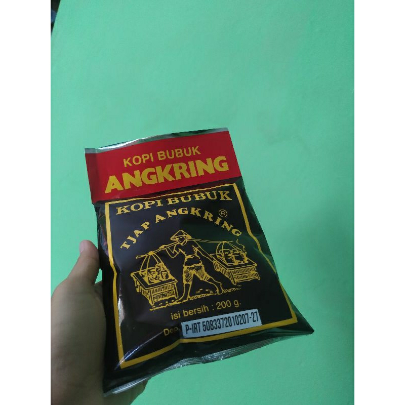 

kopi angkring 200gr/kopi bubuk tjap angkring toko podjok oleh2 solo/kopi khas solo oleh-oleh