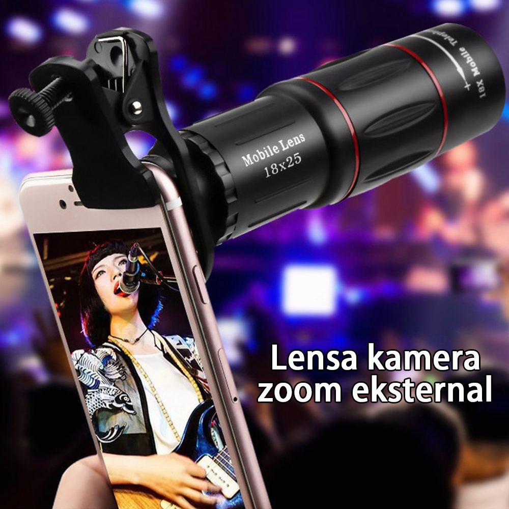 Klip Untuk Kamera hp lensa telephoto Dengan Teleskop zoom 18X lens telescope Untuk Handphone Telesko
