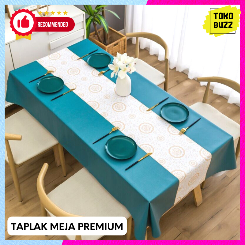 TAPLAK MEJA MAKAN PREMIUM Waterproof Anti Air Tebal HIGH QUALITY Taplak Meja Motif Cantik Elegant Besar