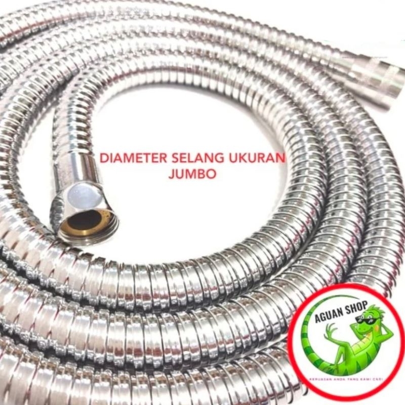Selang shower jumbo selang mandi kuningan