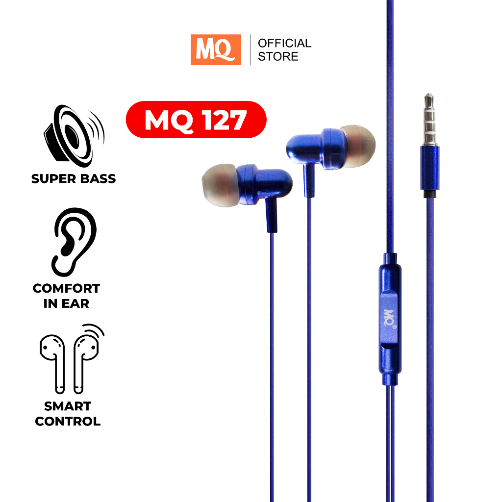 MQ Headset In Ear Sport Bass Subwoofer + Microphone -Super Bass MQ 127