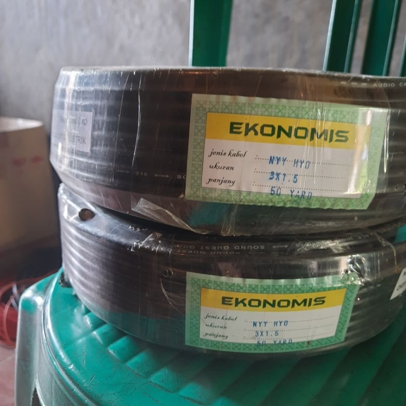 kabel listrik kabel NYYHY 3x1,5 3x1.5 kabel HYO HY0 3x1.5 3x1,5 kabel serabut hitam KUALITAS BIASA