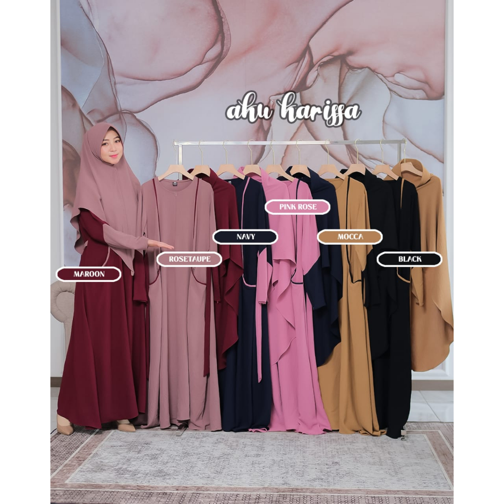 Gamis SYARI DEANA aku karissa  baju lebaran CLAUDIA DIYANTI terbaru modis modern original berlabel muslimah fashion stlye wanita