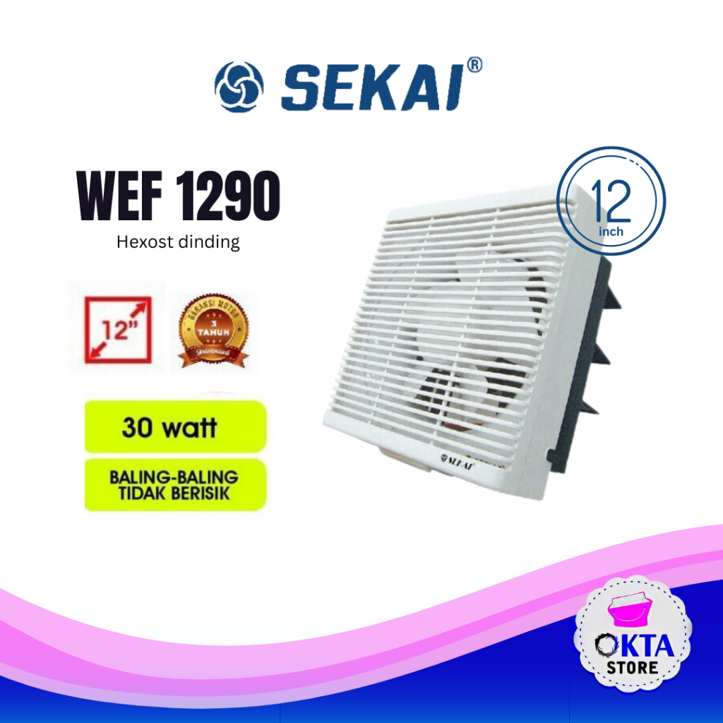 Sekai Kipas Exhaust Fan Dinding 12 inch WEF 1290