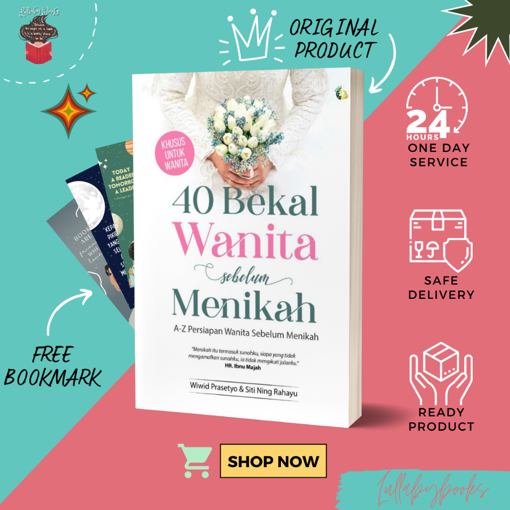 Buku Islam : 40 Bekal Wanita Sebelum Menikah - Buku Agama Islam Buku Motivasi Islam - Buku Pernikaha