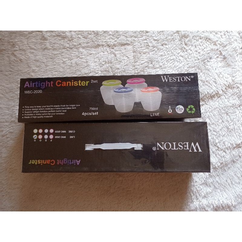 Toples WESTON airtight canister