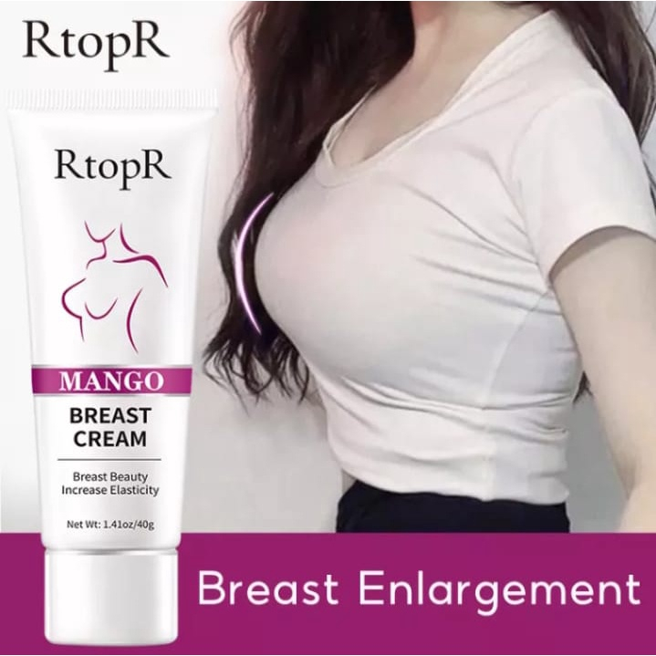 RtopR MANGO Breast Enlargement Cream Krim Pembesar Payudara Mangga untuk Wanita, Krim Pembesar Payudara Besar 40G, Krim Pengencang Payudara Perawatan Dada